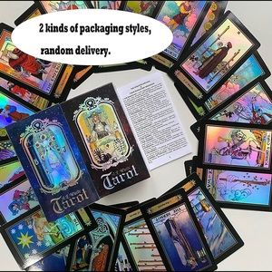 Holographic Tarot Cards for Beginners Classic Rider Waite NEW Sealed